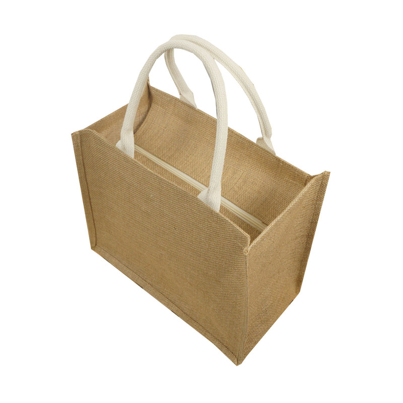Saco de Jute Tote para Casamento Saco de Compras de Linho Natural