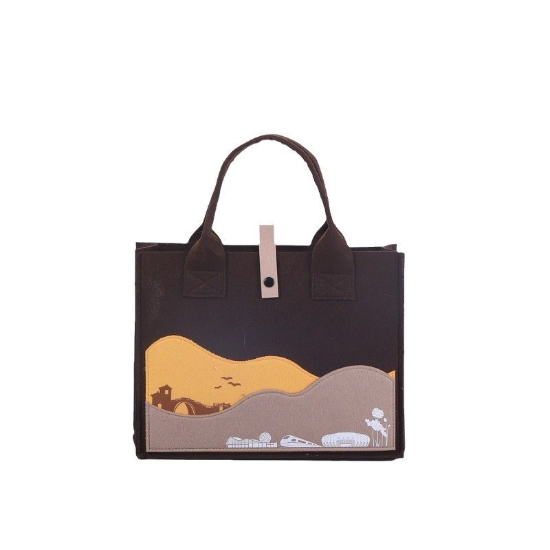Impressão de bolsas de algodão personalizadas para estudantes de moda de tamanho médio e OEM / ODM