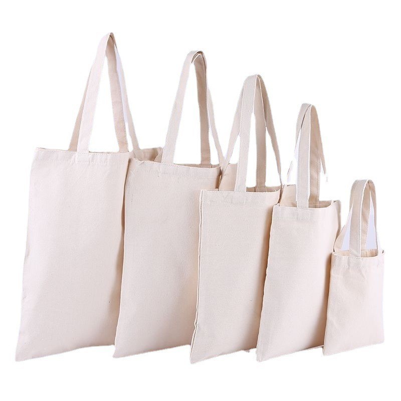 Logotipo Impresso Personalizado Sacos Tote de Algodão de Lata Feminino com Estilo Soft-Loop e Tamanho Médio