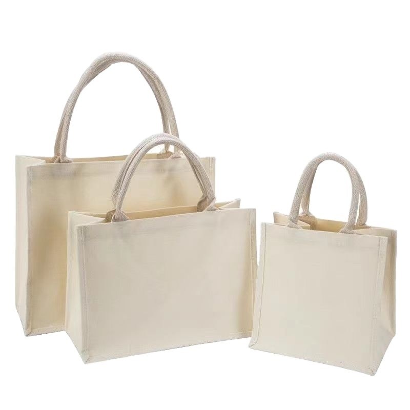 Logotipo personalizado Impresso Saco de Tote de lona reutilizável para presentes e publicidade ecológica