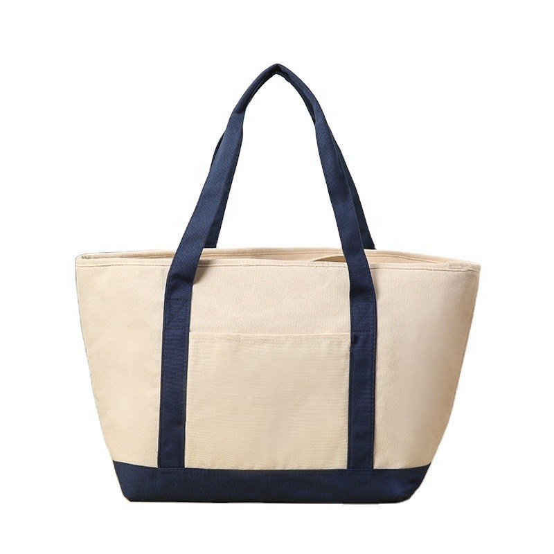 Medium Size Custom Print Recycle Plain Organic Cotton Canvas Tote Bag Com Logotipo