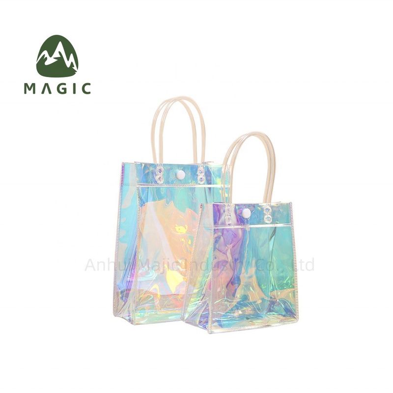 Logotipo personalizado aceito Saco de roupa à prova d'água para mulheres Saco de compras TPU reciclado