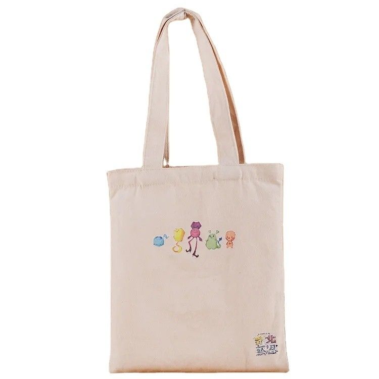Estilo manuseável Eco-friendly Custom Logo Impresso de lona de tecido Saco de compras de algodão Sacos Tote