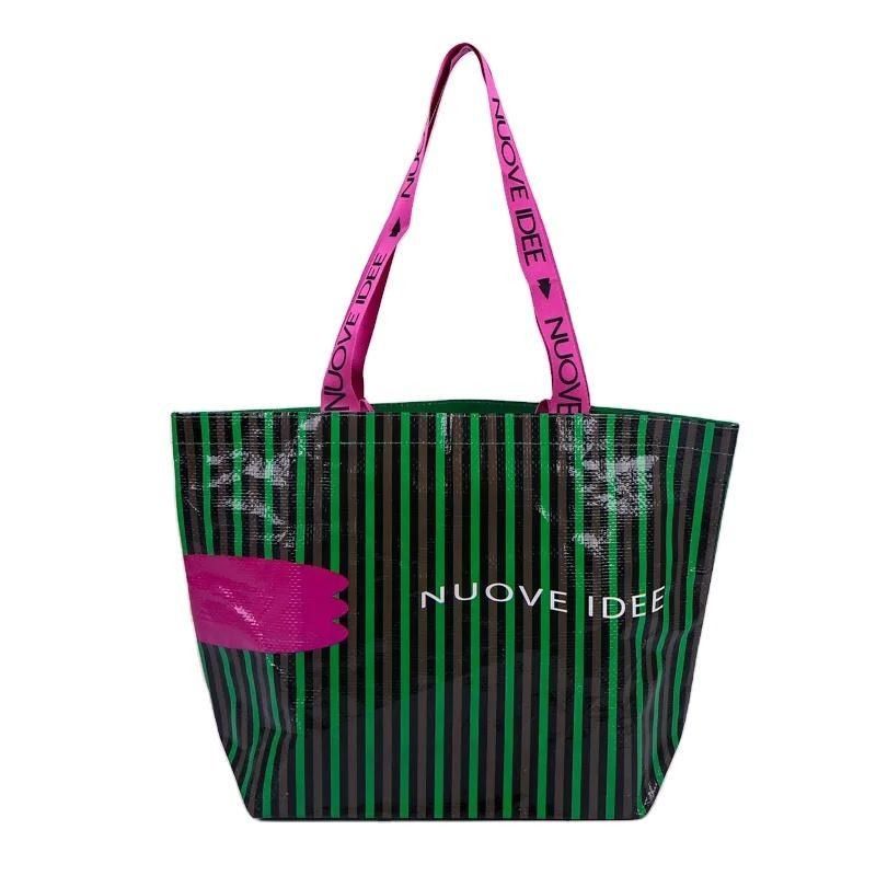 2023 Design Laminado Reciclável PP tecido Tote Saco para Customizado Saco de Compras Design