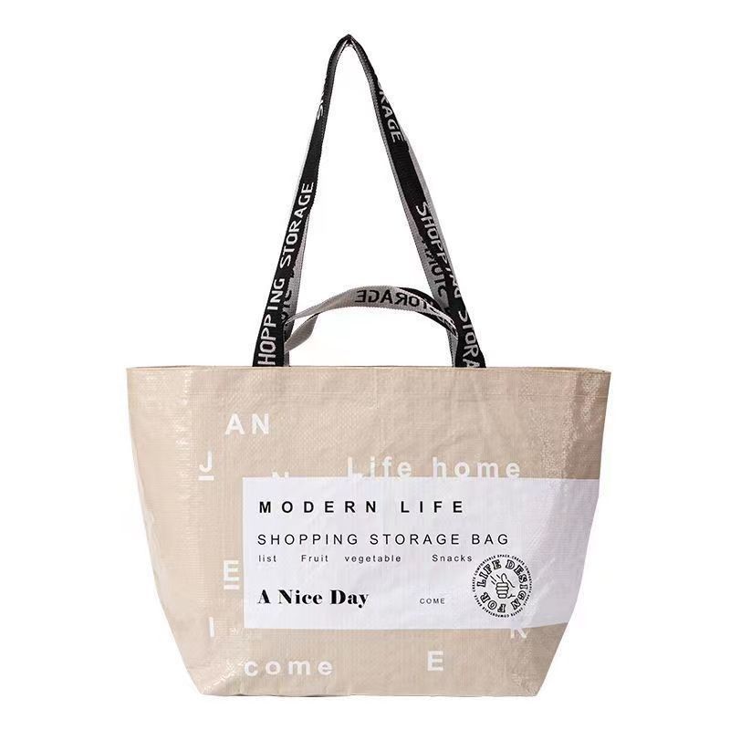 Bolsas de compras laminadas de tecido PP com logotipo personalizado