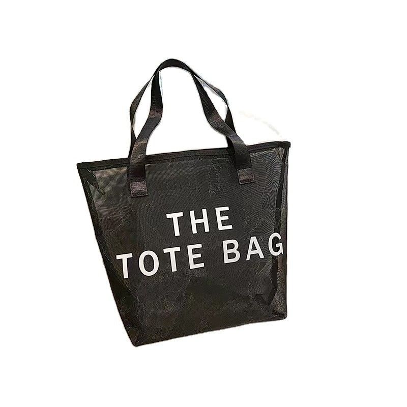 Logotipo personalizado Saco de Tote de Poliéster à prova d'água para compras e exploração de praia