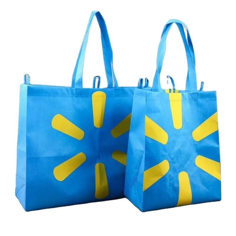 Compras de tecidos RPET Tote Bag com impressão de logotipo personalizado e material ecológico