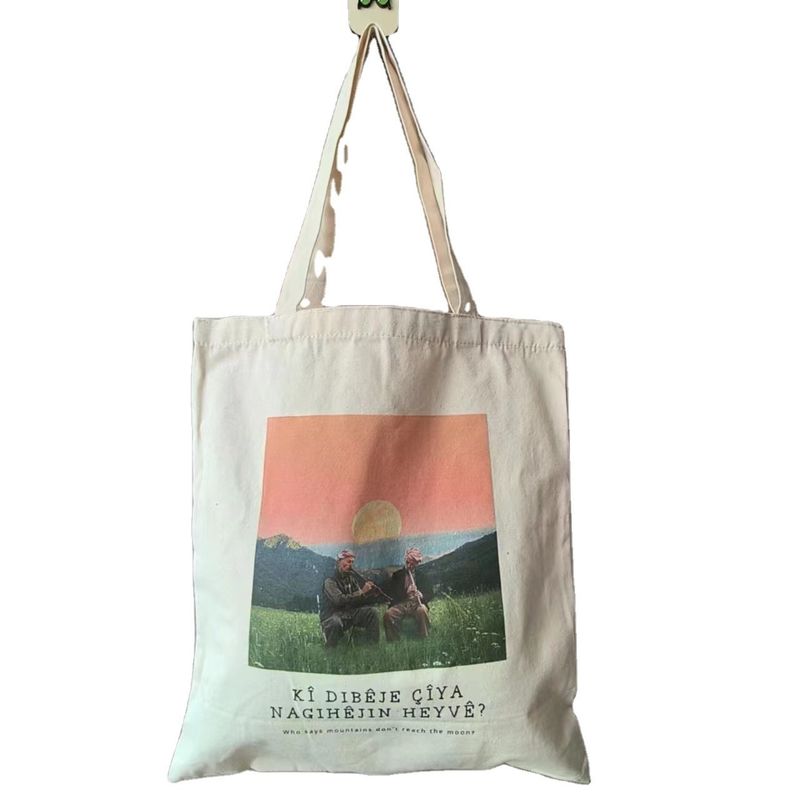 Saco de toque de lona personalizado com impressão personalizada e estilo manipulado
