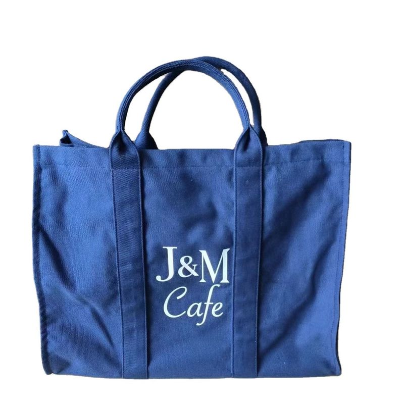 Saco de lona de logotipo personalizado de grande capacidade de ombro único para compras de tamanho médio
