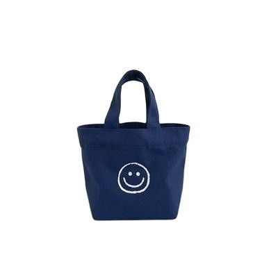 Saco de compras reutilizável e elegante Mini de algodão de lona Saco de manuseio para a vida escolar diária