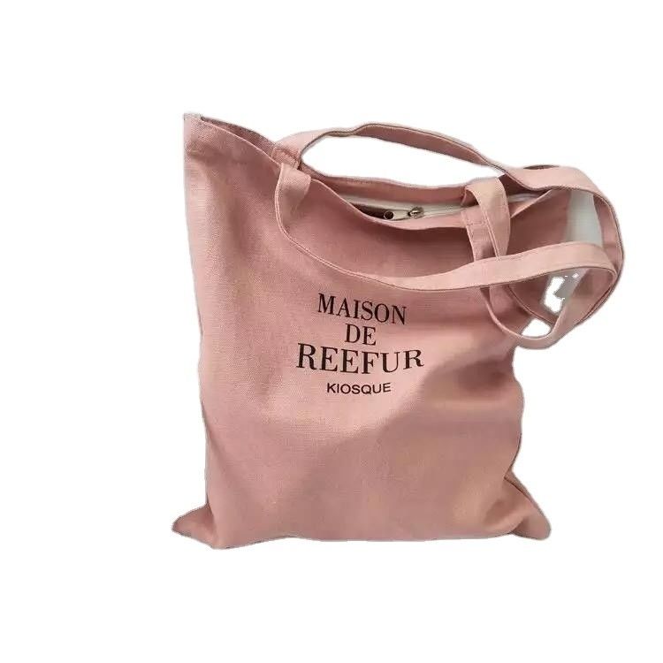 Vida escolar diária Bolsa de algodão orgânico de lona de algodão orgânico para compras reutilizáveis