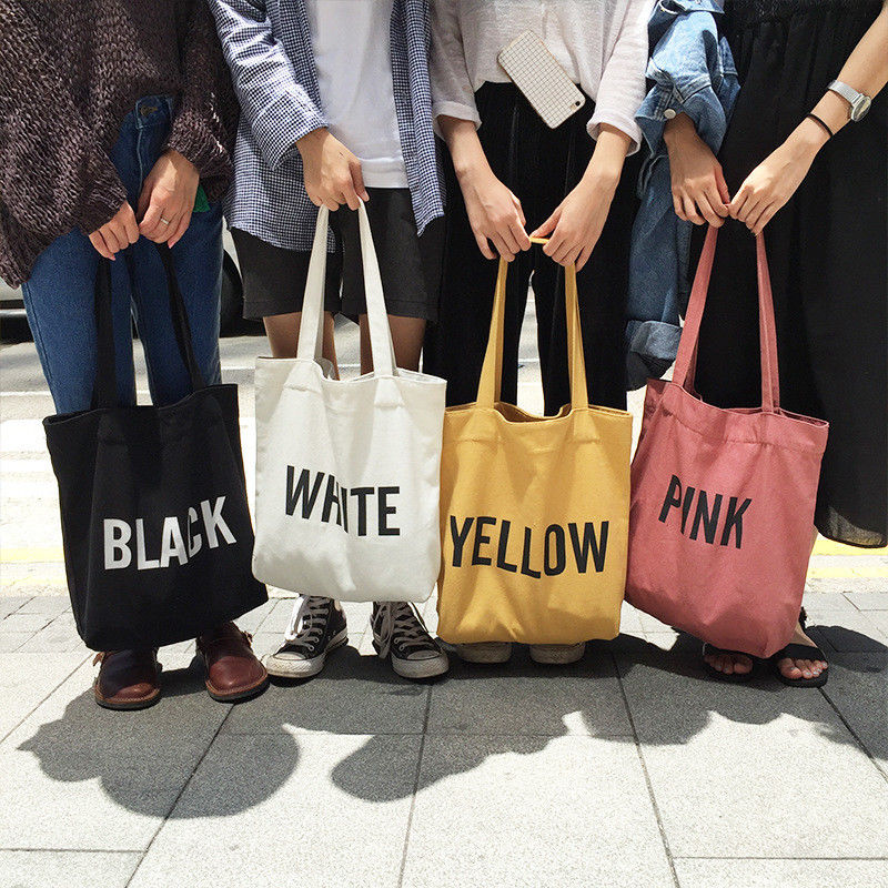 Regalos Logotipo impresso sob medida Bolsas de lona de algodão para bolsas de compras reutilizáveis