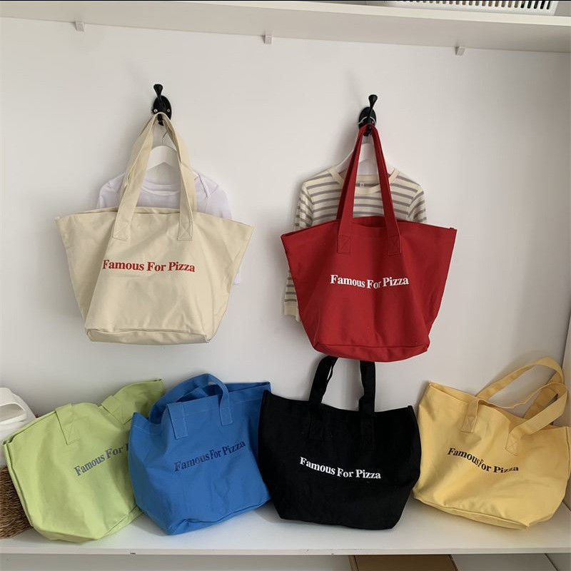 Saco de toque de lona para compras Prático e versátil