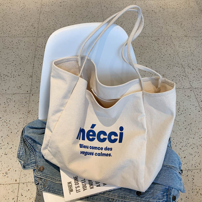 Diária da Escola Vida Eco Moda Bolsa de mão reutilizável personalizada Bolsas de algodão para mulheres