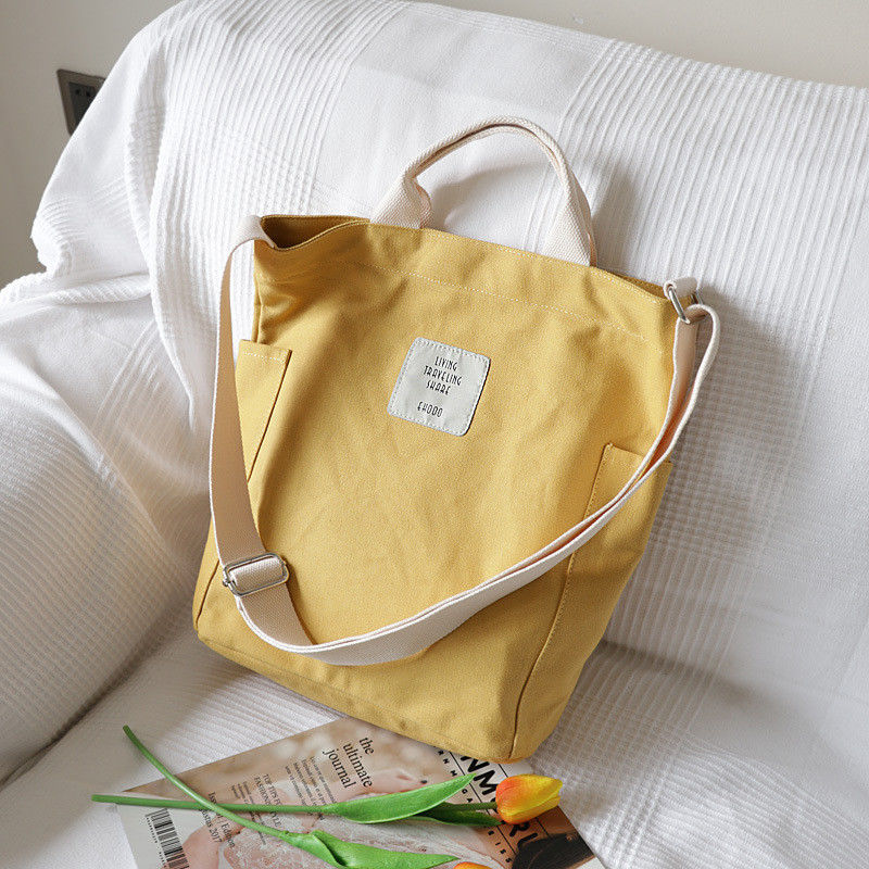 Cores personalizadas Tamanho Médio Menina Canvas Peito Crossbody Tote ombro Saco de mensageiro