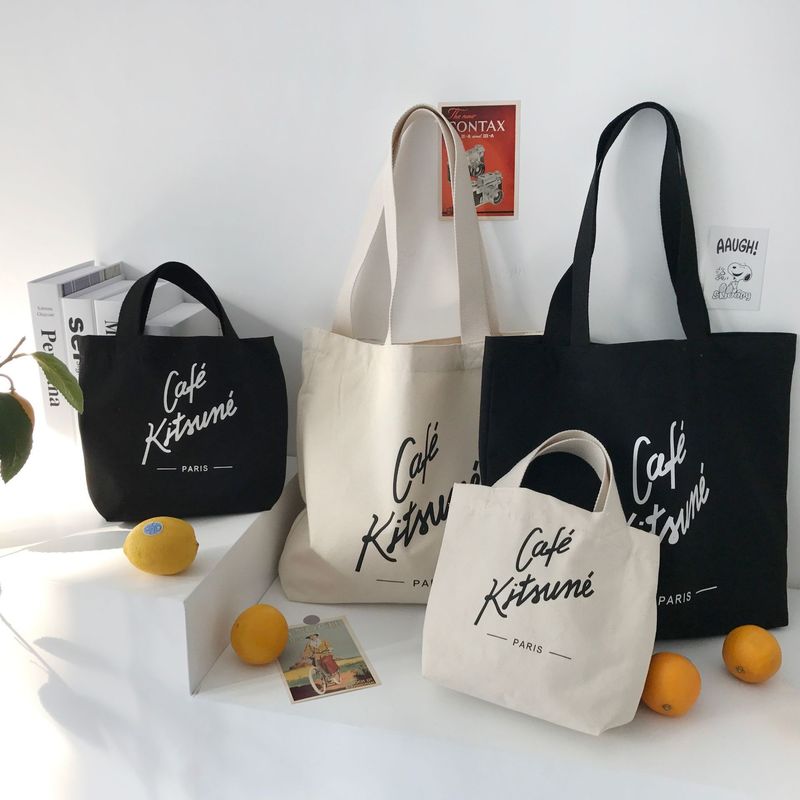 Logotipo personalizado Personalizado Moda Reciclado Bolsa de compras de algodão Bolsa Tote Bolsa Impressa Bolsa de tela