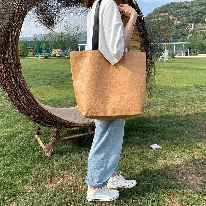 Saco de compras Dupont em cores personalizadas com material à prova d'água e lavável
